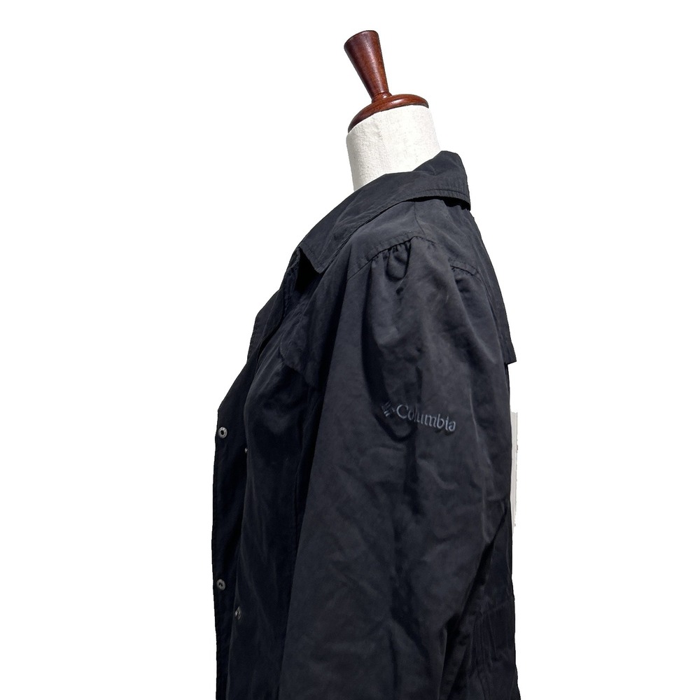 Columbia Women's Trench Coat Jacket Small Gray Water Resistant Lightweight - Picture 14 of 16